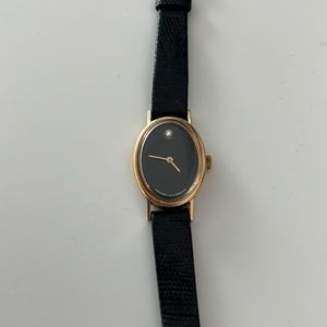 Vintage Movado Watch Oval Diamond